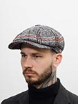 Кепка FREDRIKSON арт. 3190-698/19 (серый / красный)